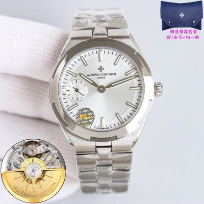 Vacheron Constantin Overseas Lady 37*10.8mm Luminous Dial Cal. 5300 Movement Silver Bezel Watch